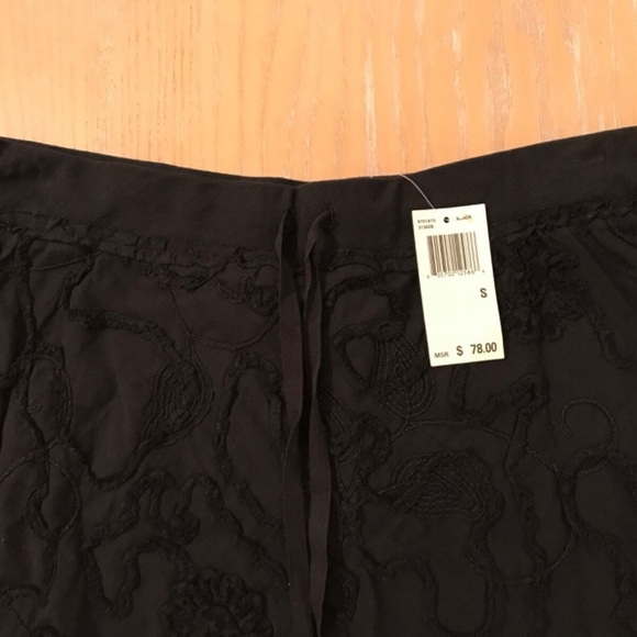 Max Studio Blue Textured Stitching A-Line Skirt - Picture 5 of 5